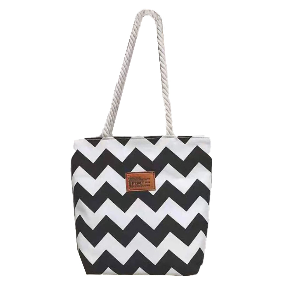 Dollcini Női Kézitáska – Vízálló és Könnyű Műbőr, Fekete-Fehér