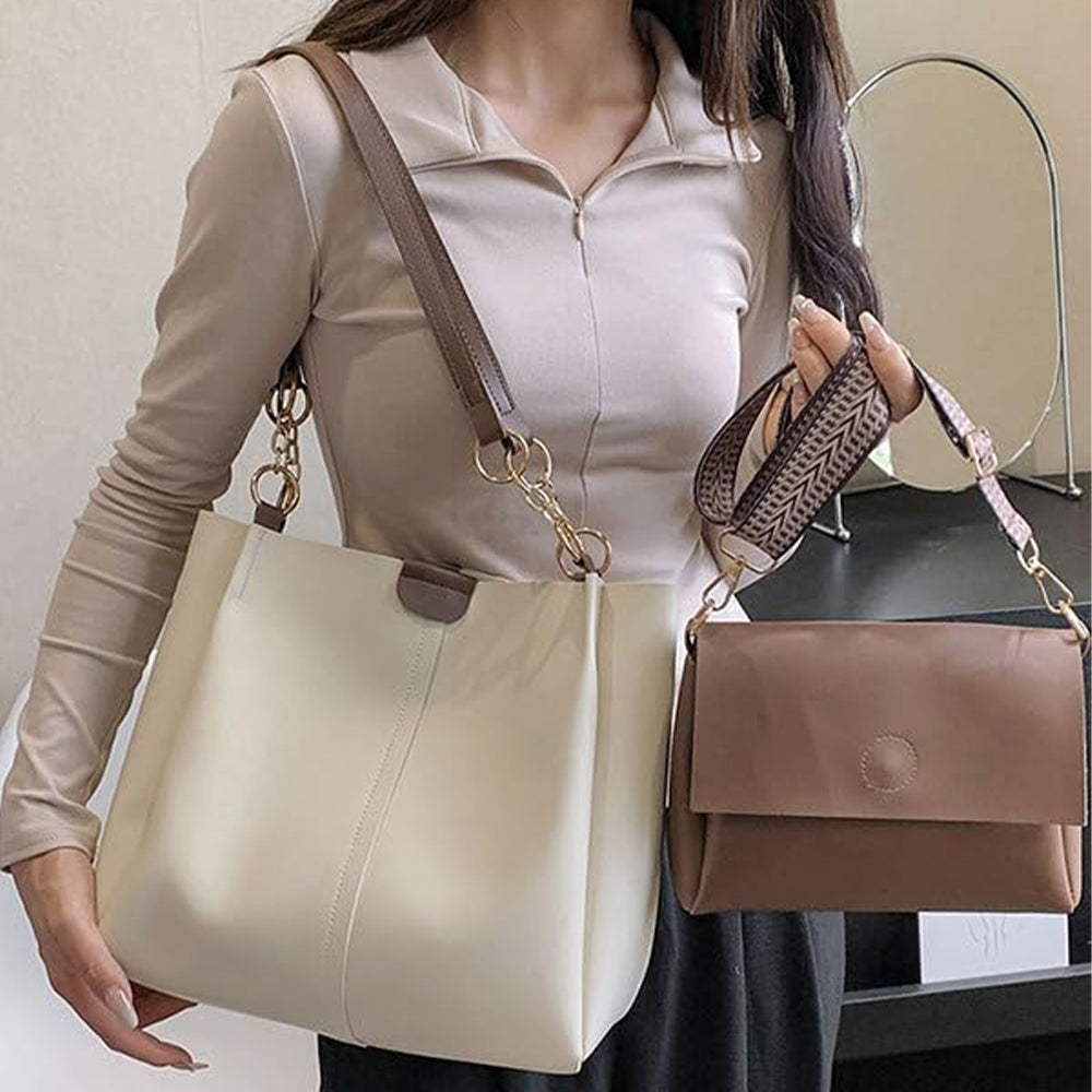 Dollcini Elegáns Kézitáska Szett – Stílusos Műbőr Válltáska