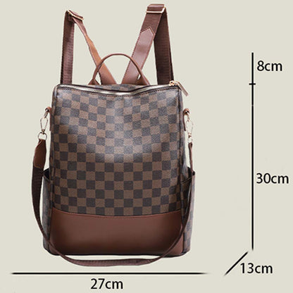 Dollcini Női Kockás Hátizsák – Divatos műbőr Táska, Több Színben