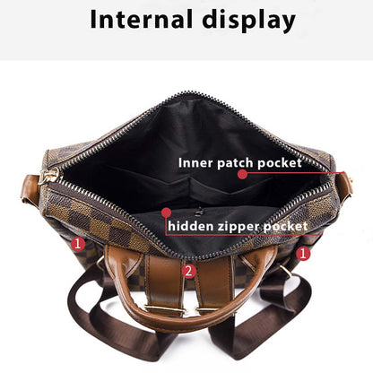 Dollcini Női Kockás Hátizsák – Divatos műbőr Táska, Több Színben