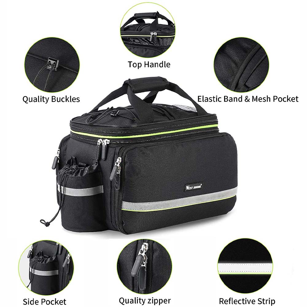 Dollcini Vízálló Kerékpár Csomagtartó Táska – Nagy Kapacitású