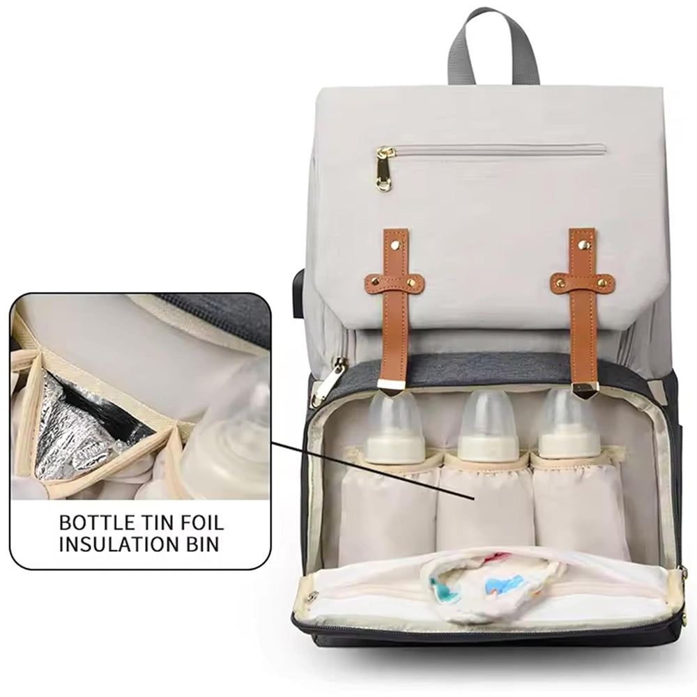 Dollcini Kismama Hátizsák – Többfunkciós, Vízálló, USB Porttal