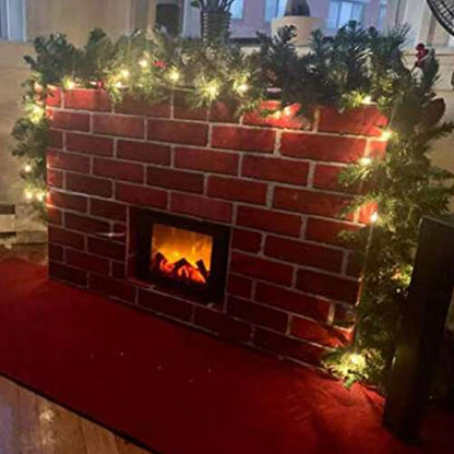 Dollcini Otthon Dekoratív LED Kandallólámpa – USB és Elemes