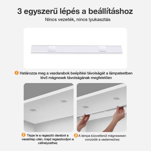 Dollcini Otthon Smart LED Lámpa – Mozgásérzékelős, Hideg Fény