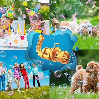 Dollcini Mini Gatling Buborékfújó – 8 Lyukú Játék Gyerekeknek