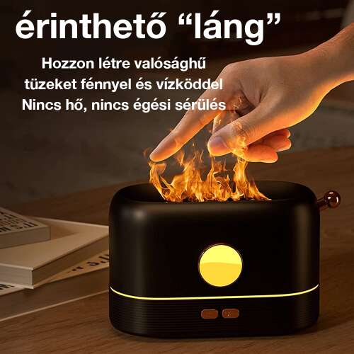 Dollcini Otthon Láng Párásító – Csendes Aroma Diffúzor, 200 ml