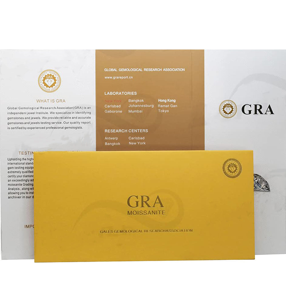 Dollcini Moissanit Nyaklánc – 3 Karátos, 925 Ezüst Pasziánsz Medál Nőknek