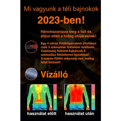 Dollcini Férfi Fűthető Mellény – V-nyakú, USB Fűtésű, Stílusos és Meleg [A powerbankot külön kell megvásárolni]