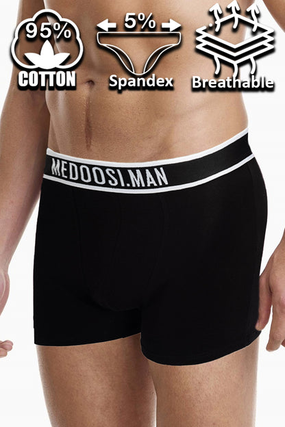 Dollcini Légáteresztő Pamut Férfi Boxeralsó - 95% Pamut, 3 darabos szett