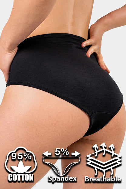 Dollcini ,Magas derekú női bugyi ,95% Pamut + Spandex-Többszínű, 6 db-os Csomag