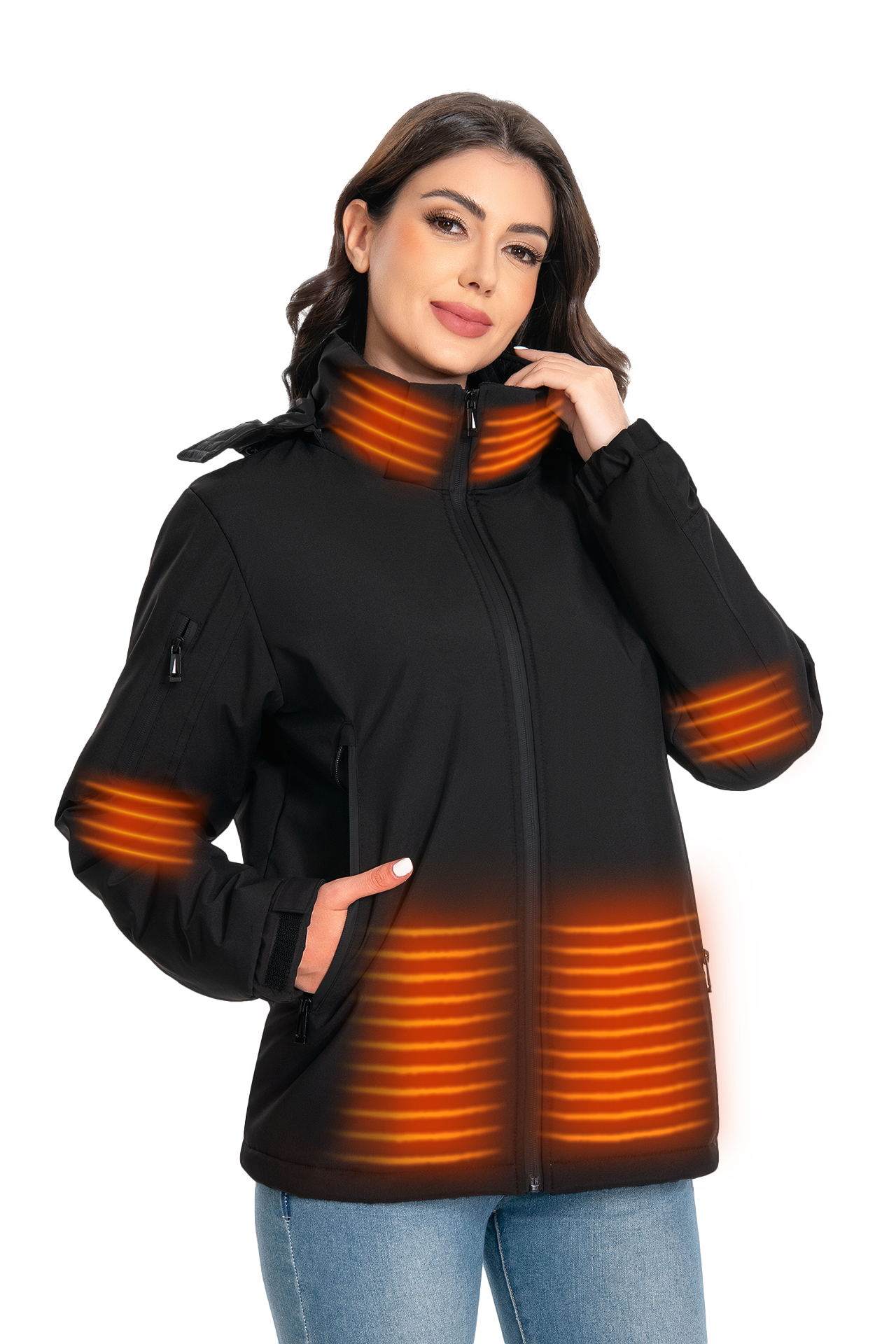 Dollcini Női Fűthető Dzseki – USB-s, Szélálló Téli Kabát [A powerbankot külön kell megvásárolni]