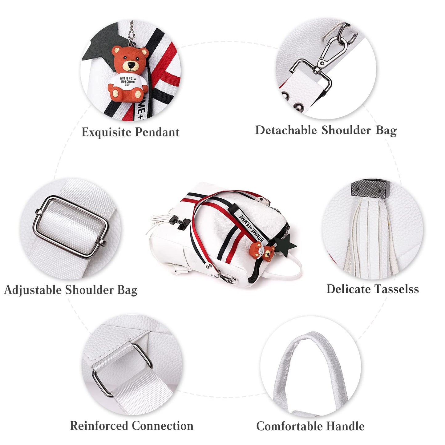 Dollcini Divatos Női Campus Hátizsák – Vízálló és Tartós