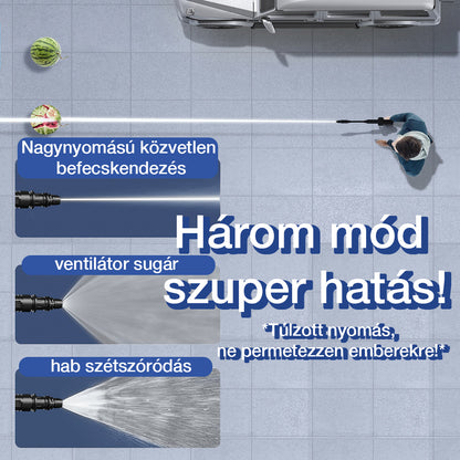 Dollcini Akkus Magasnyomású Mosó Szett – 40 Bar, 400W, Fekete