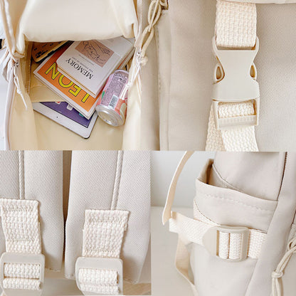 Dollcini Elegáns Uniszex Iskolatáska – Divatos, Fekete Hátizsák