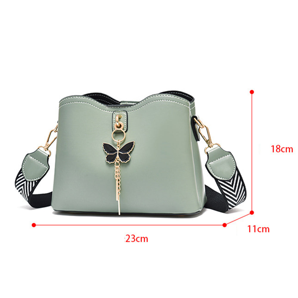 Dollcini Elegáns Női Futártáska – Műbőr, Pillangós Medállal